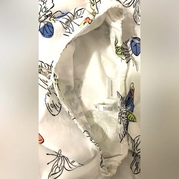 Liz Claiborne White Linen Skirt with Butterfly Print - Picture 7 of 13